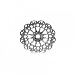 Pendentif Fleur en Zamak 39 mm