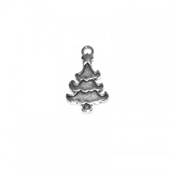Breloque Sapin de Noël en Zamak 11 x 16 mm