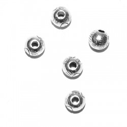 Zamak Bead 6mm Ø1.8mm