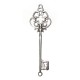 Colgante de Metal Zamak Llave con Cruz 25x74mm
