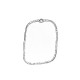 Pendentif en Zamak Rectangulaire Irrégulier 32 x 46 mm Ø 1.9 mm