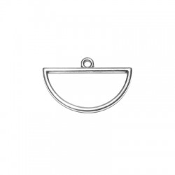 Pendentif en Zamak Demi-Cercle 30 x 15 mm