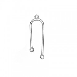 Zamak Pendant 14x34mm with 2 Loops