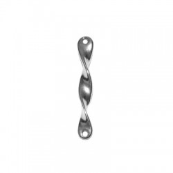 Pendentif en Zamak en Forme de Barre Tressée 5 x 37 mm Ø 1.9 mm