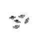 Conector de Metal Zamak 5mm y Base para Cristal Chatón PP24