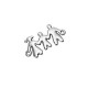 Conector de Metal Zamak Familia 24x13mm