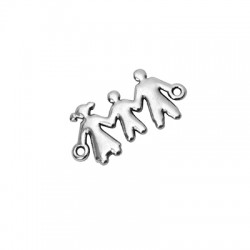 Connecteur en Zamak pour Famille de 3 Personnes 24 x 13 mm