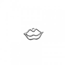 Zamak Pendant Lips 25x15mm