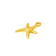 Zamak Charm Starfish 12x16mm