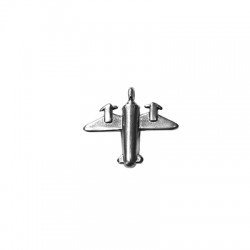 Zamak Charm Airplane 24x21mm