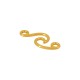Conector de Metal Zamak Ola 14x31mm con 2 Anillas