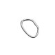 Colgante de Metal Zamak Irregular Oval 16x24mm