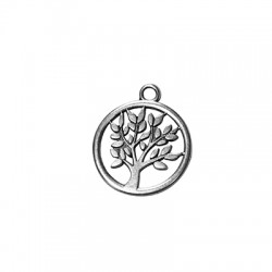Ciondolo in Metallo Zama Albero della Vita 17mm