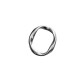 Ciondolo in Metallo Zama Cerchio Irregolare 20x25mm