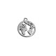 Pendentif globe en Métal/Zamak 18mm