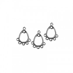 Charm en Zamak en Forme de Goutte 11 mm