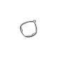Zamak Pendant Irregular Rhombus 21x25mm