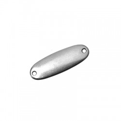 Connecteur Zamak Étiquette Ovale Vierge 34 x 12 mm