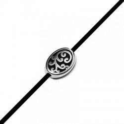 Zamak Bead Oval Bead Celtic 10x13mm Ø1.9mm