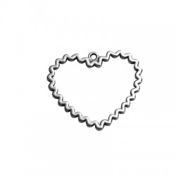 Ciondolo in Metallo Zama Cuore 33x29mm