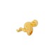 Zamak Bead Flamingo 7x12mm Ø1.8mm