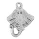 Ciondolo in Metallo Zama Pesce Razza 16mm