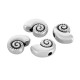 Zamak Bead Shell 11x8mm Ø1.8mm