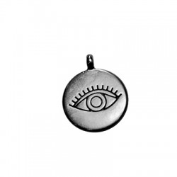 Charm œil rond en Zamak 20 mm