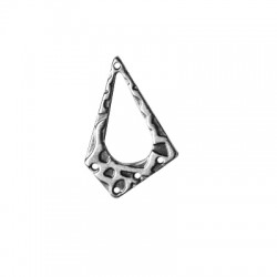 Pendentif en Zamak en Forme de Losange Irrégulier 20 x 30 mm