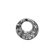 Colgante de Metal Zamak Redondo Martillado 24mm