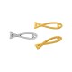 Conector de Metal Zamak Pez 24x6mm