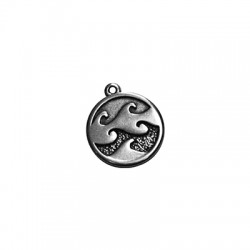 Colgante de Metal Zamak Ola 20mm