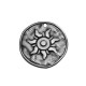 Zamak Pendant Round Sun 25mm