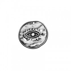 Pendentif rond en Zamak avec Œillet 28 mm