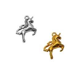 Breloque Licorne en Zamak 23 x 22 mm