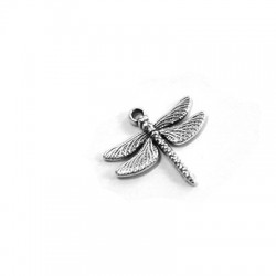 Breloque Libellule en Zamak 18 x 15 mm