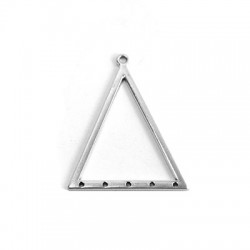 Pendentif Triangle en Zamak 30 x 36 mm