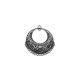 Zamak Pendant Round Flowers 29mm