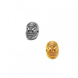 Perle en Zamak Masque 9 x 14 mm Ø 1.8 mm