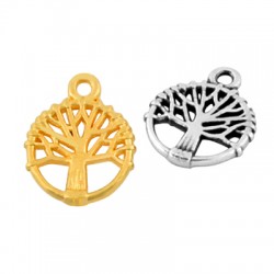Zamak Charm Tree of Life 10mm