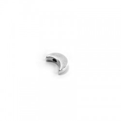 Perle en Zamak Demi-Lune 8 x 11 mm Ø 1.9 mm