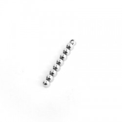 Barrette Pendentif en Zamak avec Perles 4 x 30 mm