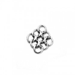 Pendentif en Zamak en Forme de Losange 22 x 26 mm