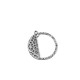Zamak Charm Round Hammered 21mm