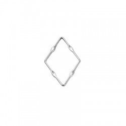 Zamak Pendant Frame Rhombus 19x29mm