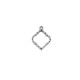 Breloque en Zamak en Forme de Losange 16 x 19 mm
