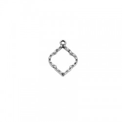Breloque en Zamak en Forme de Losange 16 x 19 mm