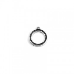Zamak Charm Round Frame 15mm