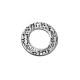 Zamak Pendant Circle with Letters 30mm