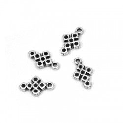 Charm Zamak en Forme de Petite Croix 6 x 8 mm